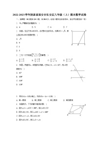 2022-2023学年陕西省西安市长安区八年级（上）期末数学试卷（含解析）