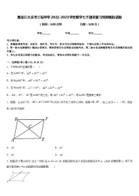 黑龙江大庆市三站中学2022-2023学年数学七下期末复习检测模拟试题含答案