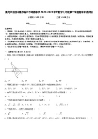 黑龙江省佳木斯市同江市场直中学2022-2023学年数学七年级第二学期期末考试试题含答案