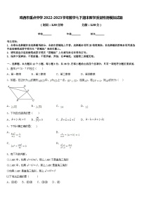 鸡西市重点中学2022-2023学年数学七下期末教学质量检测模拟试题含答案
