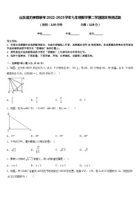 山东省无棣县联考2022-2023学年七年级数学第二学期期末预测试题含答案