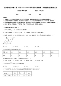 山东省枣庄市第三十二中学2022-2023学年数学七年级第二学期期末复习检测试题含答案