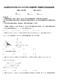 山东省枣庄市市中学区2022-2023学年七年级数学第二学期期末学业质量监测试题含答案