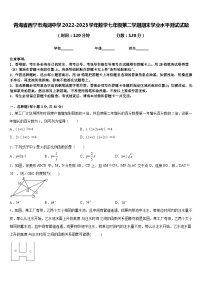 青海省西宁市海湖中学2022-2023学年数学七年级第二学期期末学业水平测试试题含答案