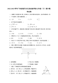 2022-2023学年广东省韶关市乐昌实验学校七年级（下）期中数学试卷（含解析）