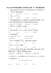 2022-2023学年贵州省铜仁市石阡县七年级（下）期中数学试卷（含解析）