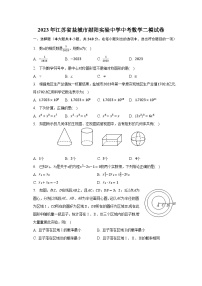 2023年江苏省盐城市射阳实验中学中考数学二模试卷（含解析）