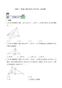 【同步讲义】苏科版数学八年级上册：专题07 直角三角形斜边上的中线综合题 讲义（导图+易错点拨+易错题专训）