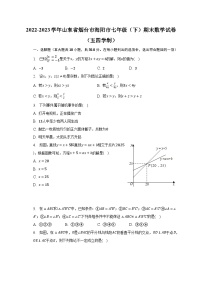 2022-2023学年山东省烟台市海阳市七年级（下）期末数学试卷（五四学制）（含解析）