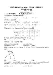 福建省福州华南中学2021-2022学年八年级下学期期末数学试题(无答案)