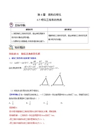 初中数学苏科版九年级下册第6章 图形的相似6.5 相似三角形的性质优秀同步训练题