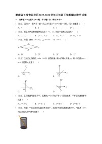 湖南省长沙市雨花区2022-2023学年八年级下学期期末质量检测数学试卷(含答案)