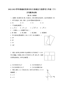 2022-2023学年福建省龙岩市长汀县城区六校联考八年级（下）月考数学试卷（含解析）