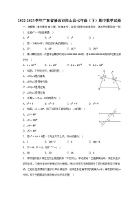 2022-2023学年广东省清远市阳山县七年级（下）期中数学试卷（含解析）