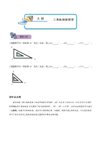 模型44 三角板拼接模型（讲+练）-备战2023年中考数学解题大招复习讲义（全国通用）