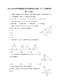 2022-2023学年河南省驻马店市泌阳县七年级（下）月考数学试卷（5月份）（含解析）