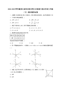 2022-2023学年黑龙江省佳木斯市同江市东部六校合作体八年级（下）期末数学试卷（含解析）