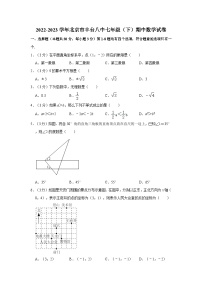 2022-2023学年北京市丰台八中七年级下学期期中数学试卷（含解析）