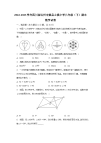 2022-2023学年四川省达州市渠县土溪中学八年级（下）期末数学试卷（含解析）