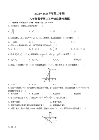 山东省聊城市东阿县实验中学2022-2023学年八年级下学期5月月考数学试题(无答案)