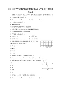 2022-2023学年云南省临沧市临翔区等五地七年级（下）期末数学试卷（含解析）