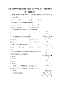 2022-2023学年黑龙江省哈尔滨十七中八年级（下）期中数学试卷（五四学制）（含解析）