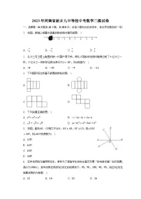 2023年河南省新乡九中等校中考数学二模试卷（含解析）