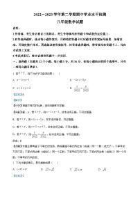 山东省聊城市冠县2022-2023学年八年级下学期期中数学试题（解析版）