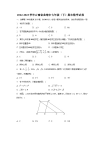 2022-2023学年云南省曲靖市七年级（下）期末数学试卷（含解析）