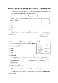 2022-2023学年湖北省恩施州巴东县八年级（下）期末数学试卷（含解析）