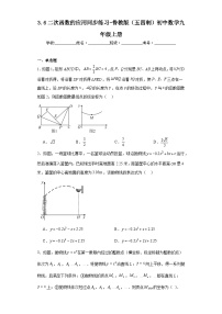 初中数学鲁教版 (五四制)九年级上册6 二次函数的应用复习练习题