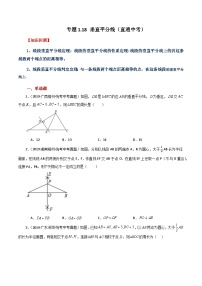 专题1.18 垂直平分线（直通中考）-2023-2024学年八年级数学上册基础知识专项突破讲与练（苏科版）