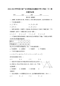 四川省广安市武胜县宝箴塞中学2022-2023学年八年级下学期期末数学试卷（含答案）