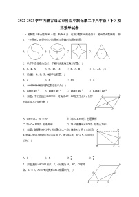 2022-2023学年内蒙古通辽市科左中旗保康二中八年级（下）期末数学试卷（含解析）