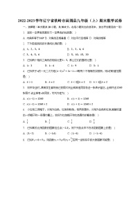 2022-2023学年辽宁省铁岭市昌图县九年级（上）期末数学试卷（含解析）