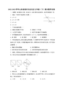 2022-2023学年山东省滨州市沾化区七年级（下）期末数学试卷（含解析）