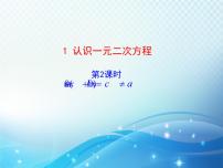 初中数学北师大版九年级上册1 认识一元二次方程教学ppt课件