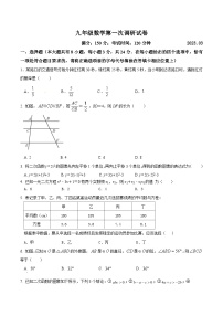 江苏省扬州市江都区八校联谊2022-2023学年九年级下学期第一次月考数学试卷(含答案)