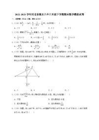 河北省衡水市桃城区衡水市第八中学2022-2023学年八年级下学期期末数学模拟试卷（含答案）