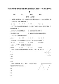 河北省秦皇岛市海港区2022-2023学年八年级下学期期末数学试卷（含答案）