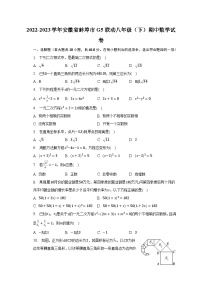 2022-2023学年安徽省蚌埠市G5联动八年级（下）期中数学试卷（含解析）