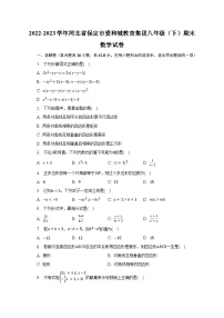 2022-2023学年河北省保定市爱和城教育集团八年级（下）期末数学试卷（含解析）