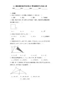 初中青岛版3.2 确定圆的条件随堂练习题