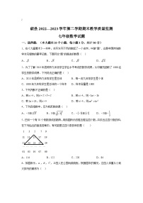 河北省沧州市献县2022-2023学年七年级下学期期末教学质量监测数学试卷(含解析)