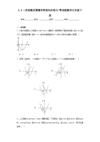 初中数学青岛版九年级下册5.3二次函数课后练习题