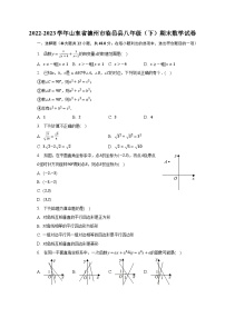 2022-2023学年山东省德州市临邑县八年级（下）期末数学试卷（含解析）