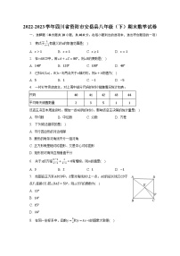 2022-2023学年四川省资阳市安岳县八年级（下）期末数学试卷（含解析）