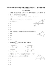 2022-2023学年山东省济宁重点学校七年级（下）期末数学试卷（五四学制）（含解析）