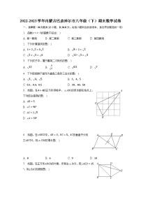 2022-2023学年内蒙古巴彦淖尔市八年级（下）期末数学试卷（含解析）