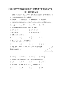 2022-2023学年河北省保定市阜平县城南庄中学等两校九年级（上）期末数学试卷-普通用卷